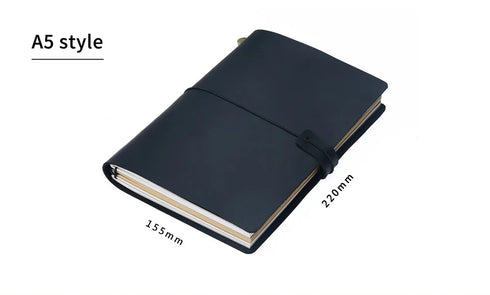 100% Genuine Leather Journal Travel Notebook