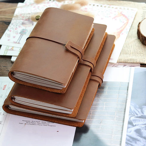 100% Genuine Leather Journal Travel Notebook