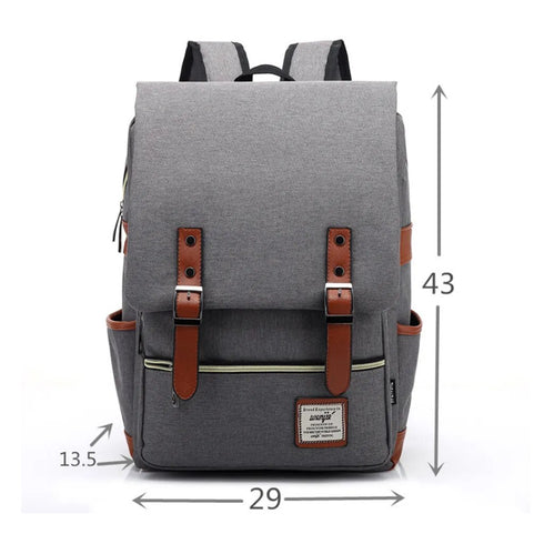 Laptop Backpack Oxford Travel Leisure Backpacks Retro Casual Bag School Bag | Various Colors