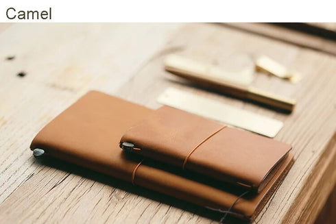 Genuine Leather Travelers Notebook Passport Personal Diary Vintage Journal Notebooks And Journals Retro Stationery Business Gift