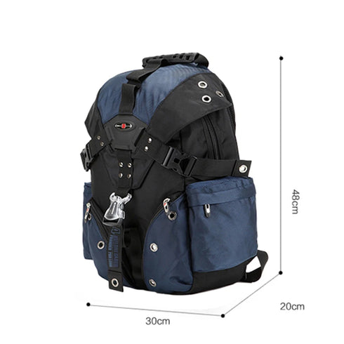 Men's Waterproof Backpack 15.6 inch Laptop computer Backpacks Swiss Travel Backpack Male Oxford Casual Schoolbag Male Mochila