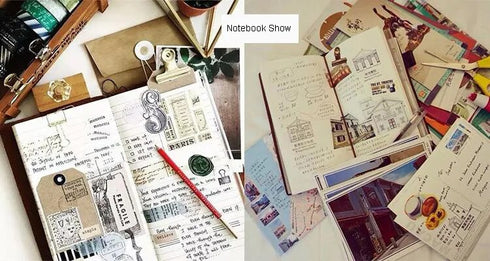 Genuine Leather Travelers Notebook Passport Personal Diary Vintage Journal Notebooks And Journals Retro Stationery Business Gift