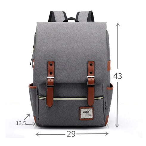Laptop Backpack Oxford Travel Leisure Backpacks Retro Casual Bag School Bag | Various Colors