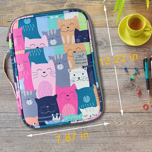 Extra Large Pencil Case Pen Case Cute Travel Case Marker Case Triple Layer Case | Fits 92 or 192 Pens