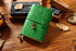 100% Genuine Leather Travel Journal Embossed Flower Cover