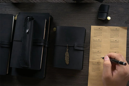 100% Genuine Leather Journal Travel Notebook
