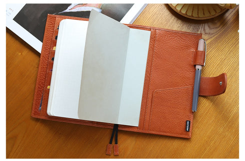 Moterm Full Grain Vegetable Tanned Leather Original B6 Plus Cover for B6 Stalogy Notebook Planner Organizer Agenda Diary Journal