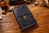 100% Genuine Leather Travel Journal Embossed Flower Cover