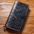 100% Genuine Leather Travel Journal Embossed Flower Cover
