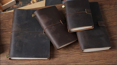 100% Genuine Leather Journal Travel Notebook