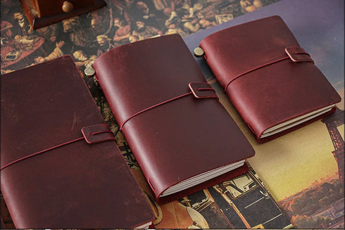 100% Genuine Leather Journal Travel Notebook