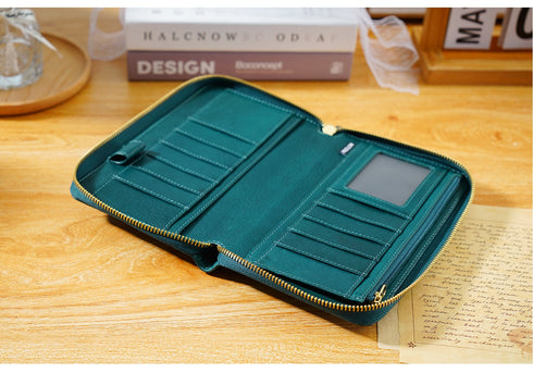 Moterm Full Grain Vegetable Tanned Cowhide Planner Zip Weeks 2.0 Cover for Hobo Weeks/ Mega Notebook Organizer Journal Diary