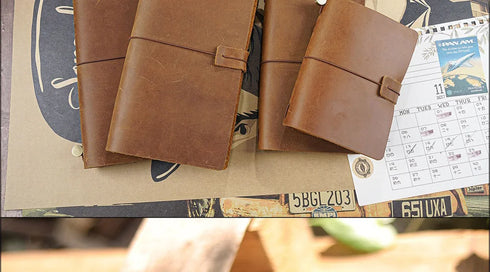 100% Genuine Leather Journal Travel Notebook