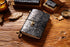 100% Genuine Leather Travel Journal Embossed Flower Cover