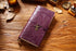 100% Genuine Leather Travel Journal Embossed Flower Cover