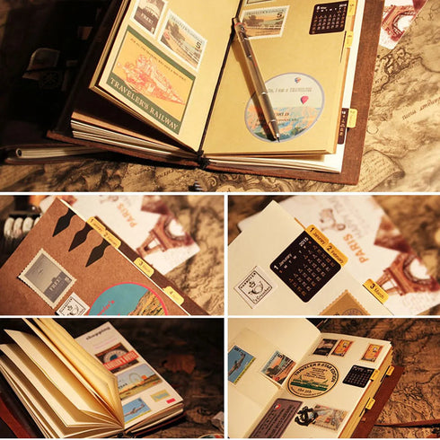 100% Genuine Leather Journal Travel Notebook