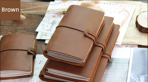 100% Genuine Leather Journal Travel Notebook