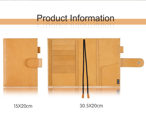 Moterm Full Grain Vegetable Tanned Leather Original B6 Plus Cover for B6 Stalogy Notebook Planner Organizer Agenda Diary Journal