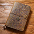 100% Genuine Leather Travel Journal Embossed Flower Cover