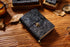 100% Genuine Leather Travel Journal Embossed Flower Cover