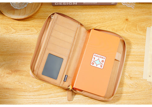 Moterm Full Grain Vegetable Tanned Cowhide Planner Zip Weeks 2.0 Cover for Hobo Weeks/ Mega Notebook Organizer Journal Diary