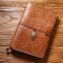 100% Genuine Leather Travel Journal Embossed Flower Cover