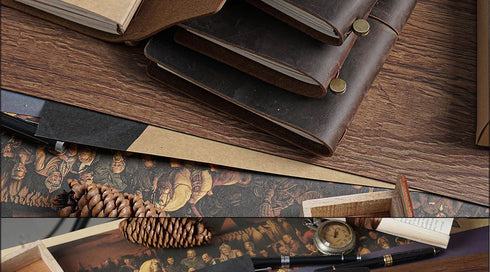 100% Genuine Leather Journal Travel Notebook
