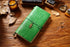 100% Genuine Leather Travel Journal Embossed Flower Cover
