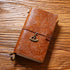 100% Genuine Leather Travel Journal Embossed Flower Cover