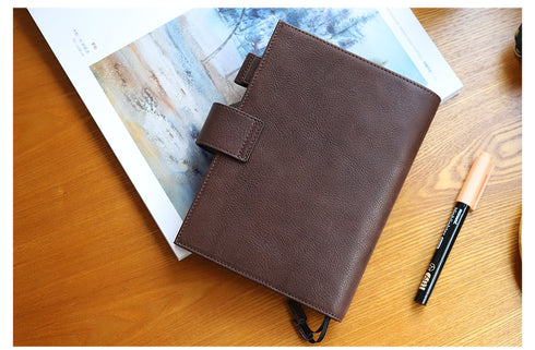 Moterm Full Grain Vegetable Tanned Leather Original B6 Plus Cover for B6 Stalogy Notebook Planner Organizer Agenda Diary Journal
