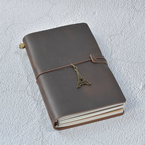 100% Genuine Leather Journal Travel Notebook