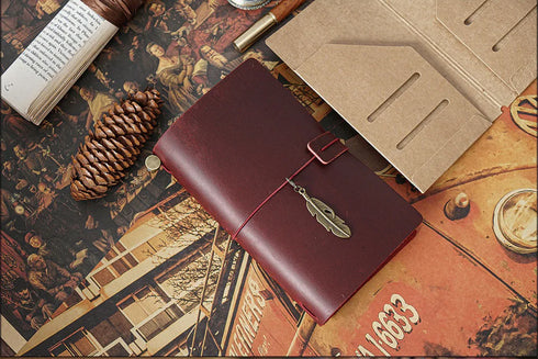 100% Genuine Leather Journal Travel Notebook