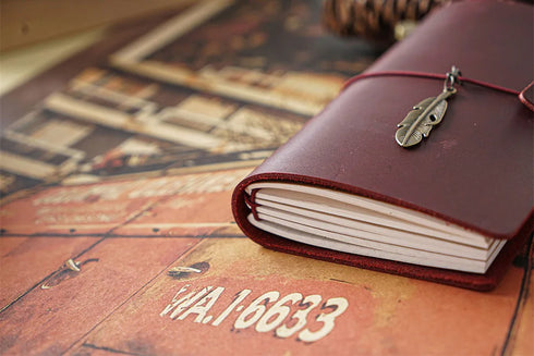 100% Genuine Leather Journal Travel Notebook