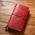 100% Genuine Leather Travel Journal Embossed Flower Cover