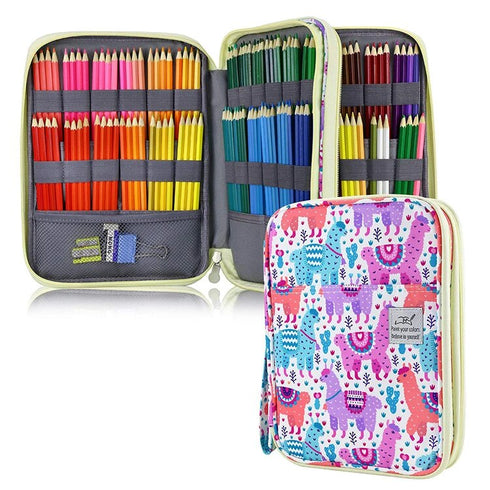 Extra Large Pencil Case Pen Case Cute Travel Case Marker Case Triple Layer Case | Fits 92 or 192 Pens
