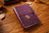 100% Genuine Leather Travel Journal Embossed Flower Cover