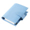 Moterm Firm Pebbled Grain Leather Sky Blue Color Genuine Cowhide Planner Rings Notebook Cover Diary Agenda Organizer Journey