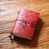 100% Genuine Leather Travel Journal Embossed Flower Cover