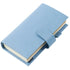 Moterm Firm Pebbled Grain Leather Sky Blue Color Genuine Cowhide Planner Rings Notebook Cover Diary Agenda Organizer Journey