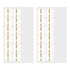 MIDORI Chiratto Index Label Months Gold Colors Planner Index Tabs Notebook Index Tabs Multi-color Index Tabs Multi-color Index Labels