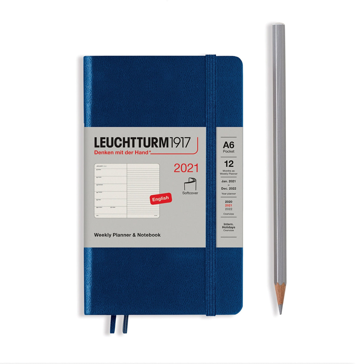 Leuchtturm1917 2021 NAVY Horizontal Pocket Weekly Planner