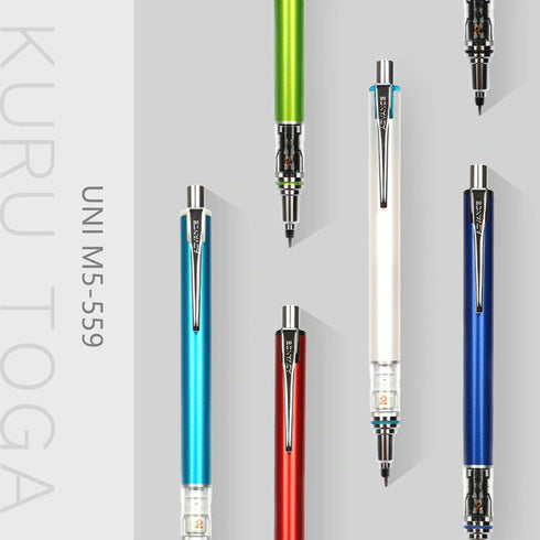 Mitsubishi LAVENDER M3-559 Uni Kuru Toga Kurutoga Advance 0.3mm Lead Mechanical Pencil Stay Sharp Refillable- Always Sharp - Auto-Rotates!