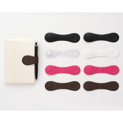 BROWN Midori Belt Seal MAGNETIC Pen Holder Pen Clip and Notebook Closure Pen Storage Notebook Band Notebook Seal Belt Sticker