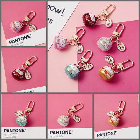 JAPANESE OMAMORI WHITE Cat Kitty Planner Charm Good Luck Bell Good Luck Charm Water Tone Bell | 2 X .080 Inches