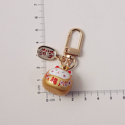 JAPANESE OMAMORI MINT Green Cat Kitty Planner Charm Good Luck Bell Good Luck Charm Water Tone Bell | 2 X .080 Inches