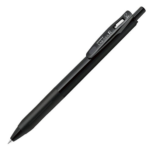 Zebra Sarasa "R" Rich BLACK 0.4mm Push Clip Gel Pen Super Saturated Ink | JJS29-R1