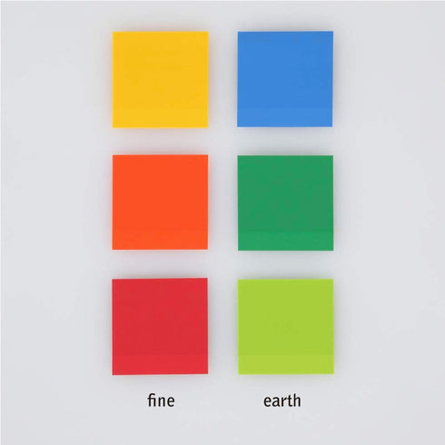 Stalogy Translucent COLOR Sticky Notes FINE or EARTH Color Set 50 mm | 45 Sheets S3064 S3065