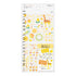 Midori Seal Collection BLUE Color Series Planner Stickers Movable Stickers Notebook Stickers Coordinating Stickers | 2597 BEIGE