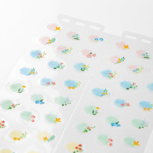 Midori Seal Collection FLOWERS CALENDAR Series MEDIUM Size Planner Stickers Movable Stickers Notebook Stickers Coordinate Stickers | 2599