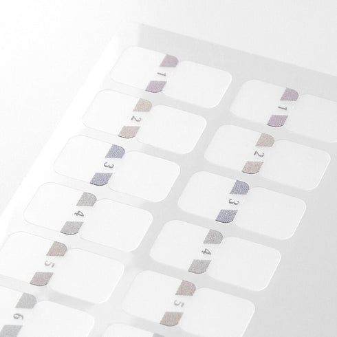 Midori Chiratto BLUE SMALL NUMBERED Index Label Colors Planner Index Tabs | 82606006